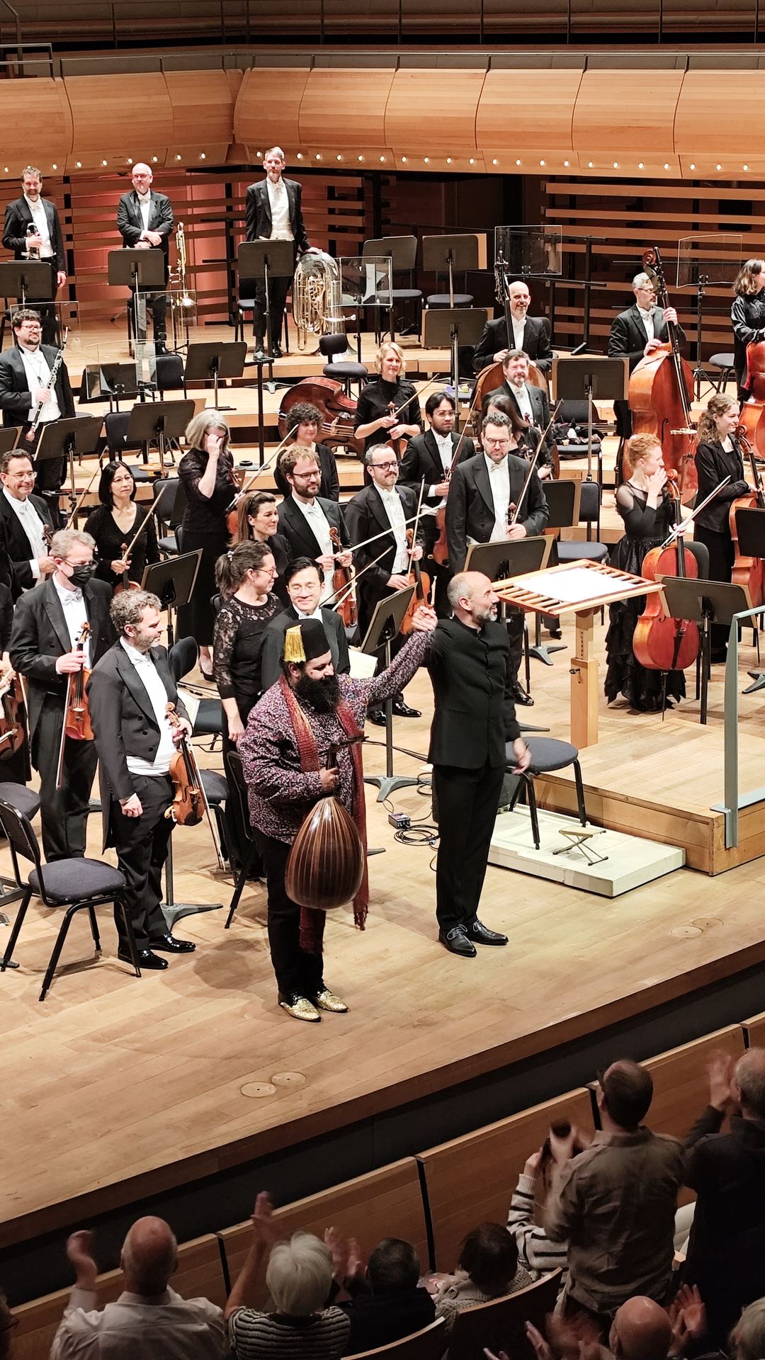 Audience view of Joseph Tawadros performing with Orchestre symphonique de Montréal
