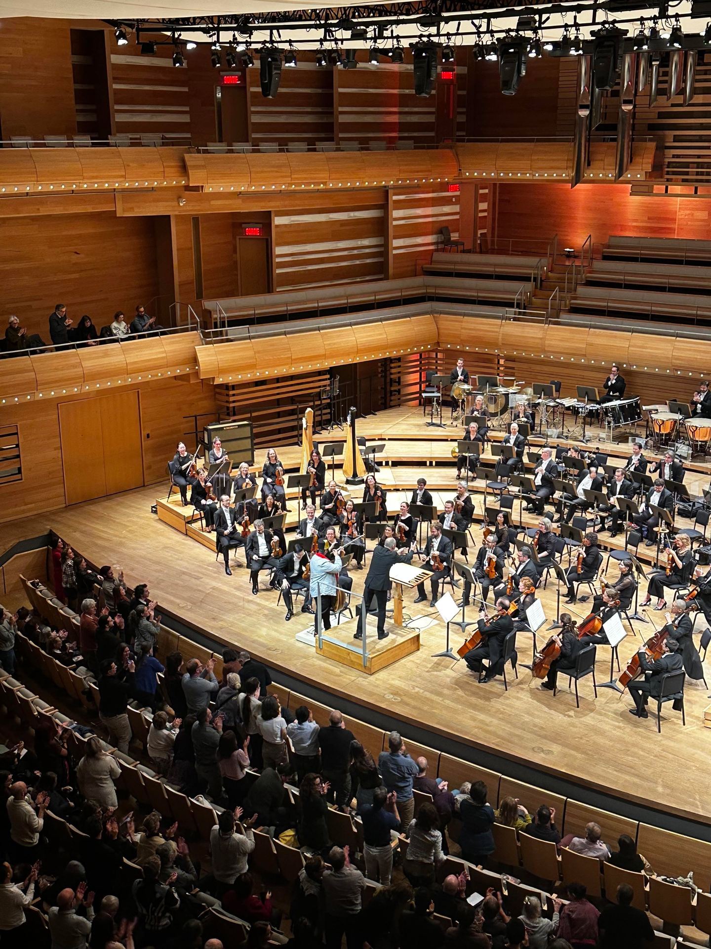 Orchestra performing Concerto for Oud and Orchestra