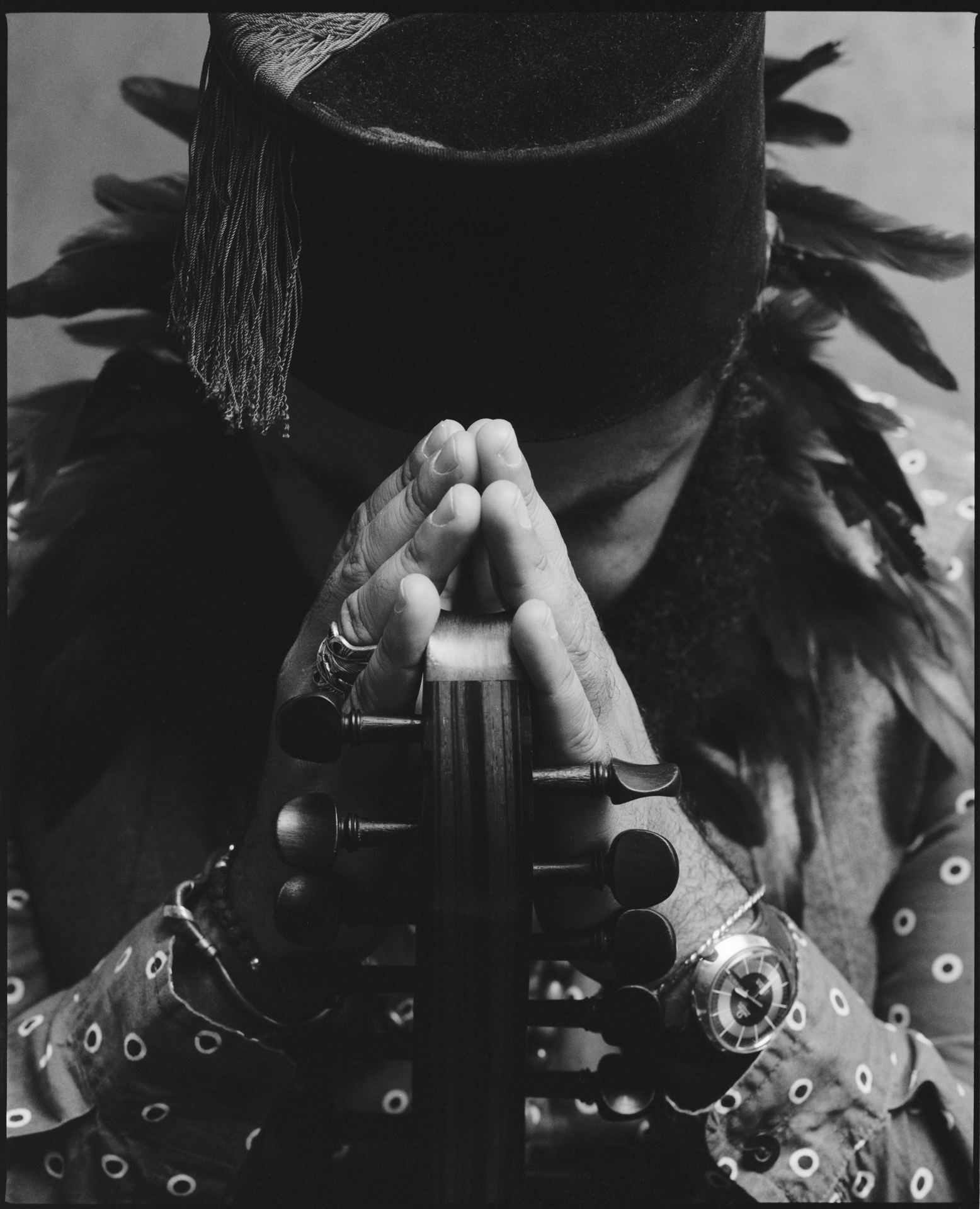 Joseph Tawadros portrait, Feathers series