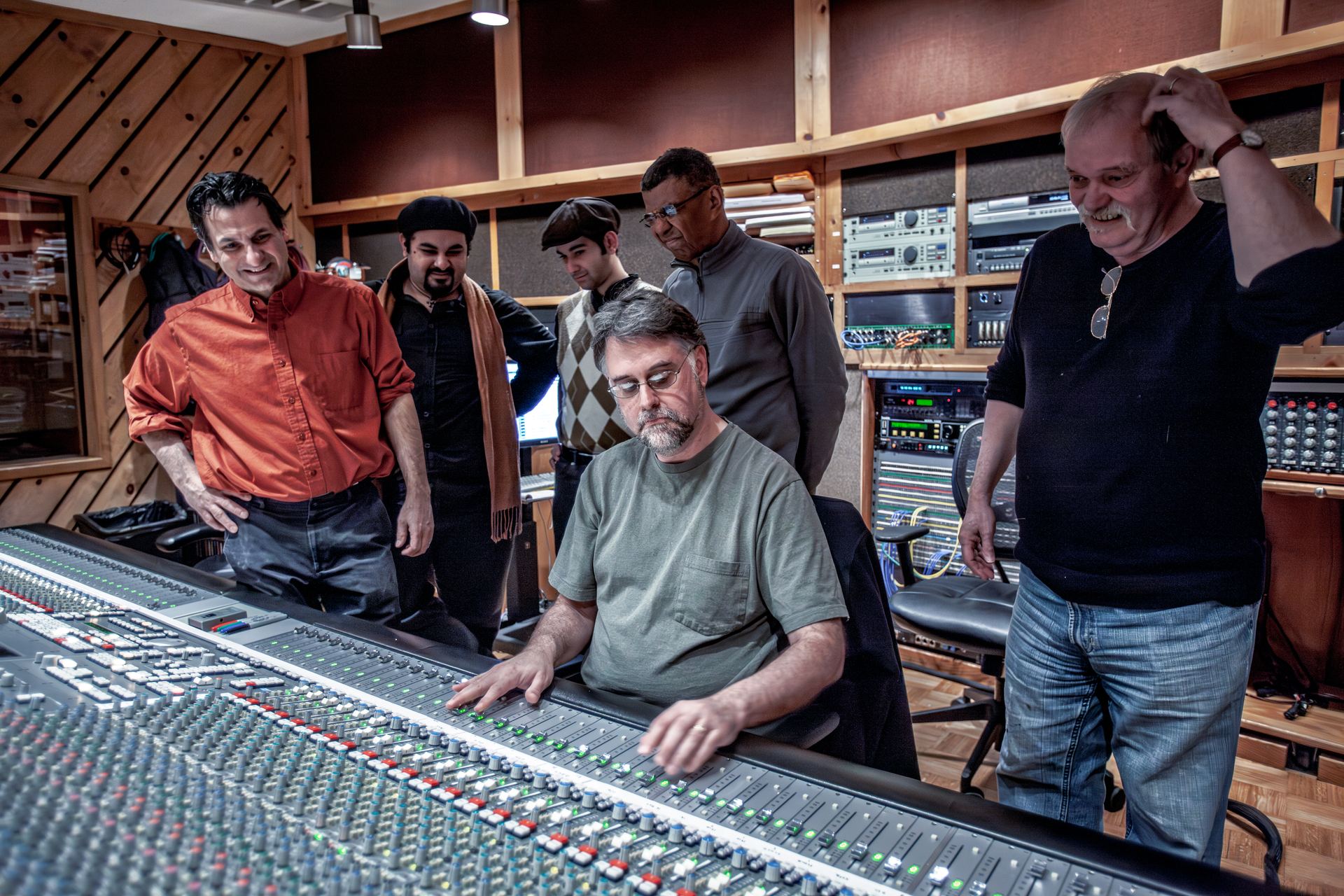 Joseph Tawadros recording The Hour of Separation in the studio