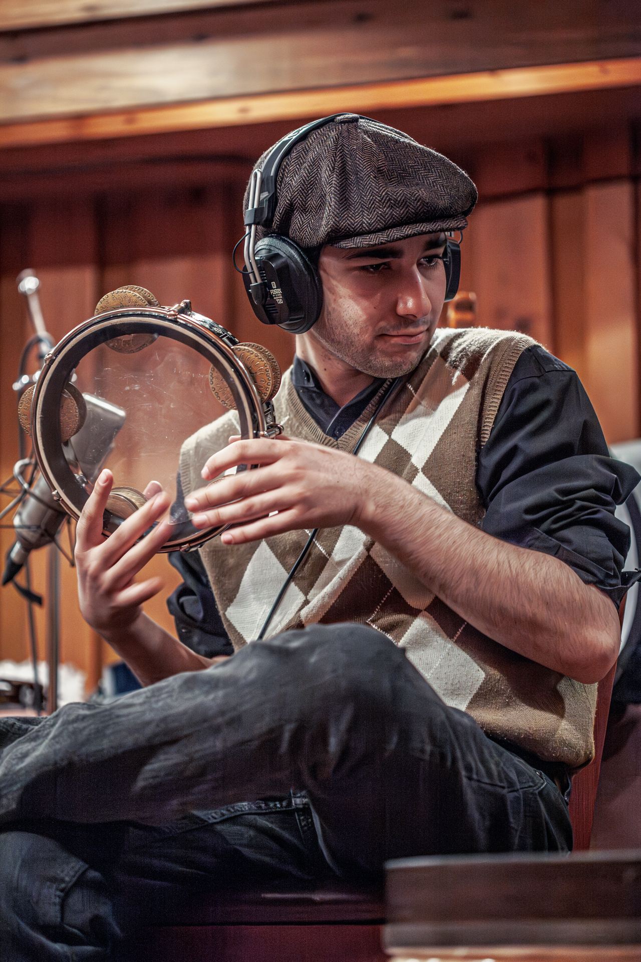 Joseph Tawadros recording The Hour of Separation in the studio